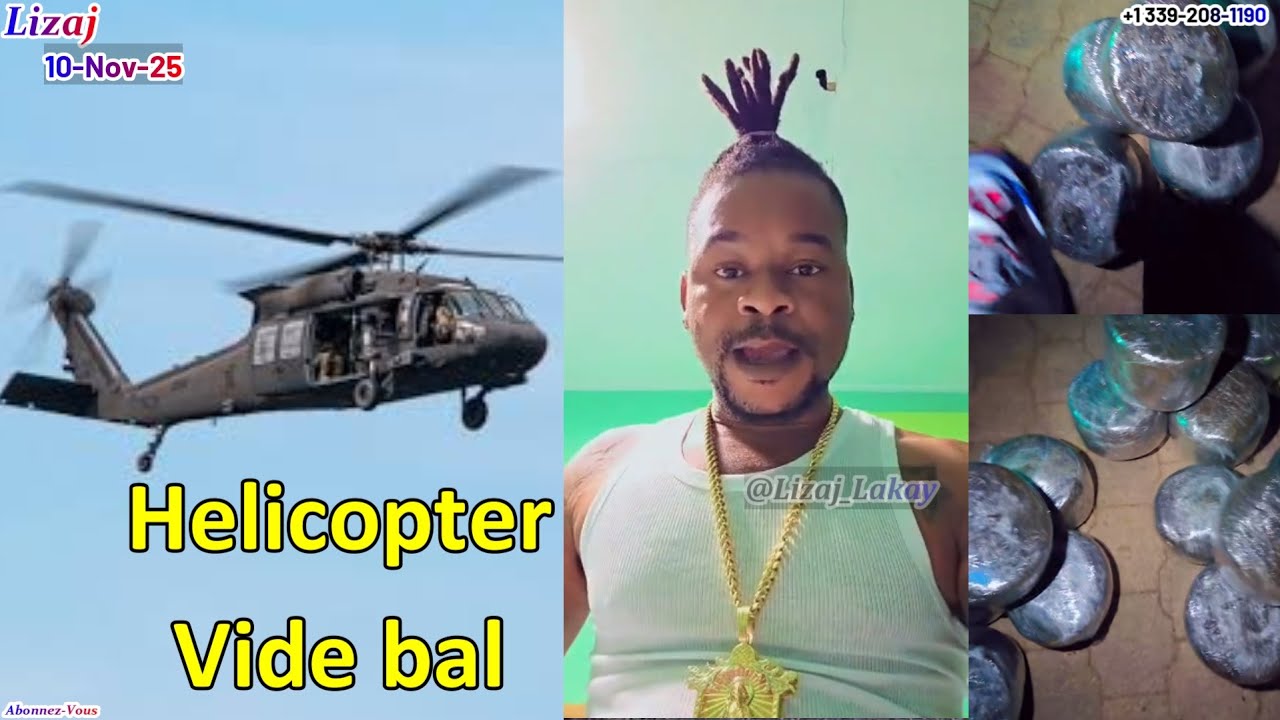 Helicopter ak Gwo Zam Ouvri Bal sou Lanm&ograve; Sanjou, Yo vle Ateri nan izin Dw&ograve;g Ap&egrave;d la, Katouch