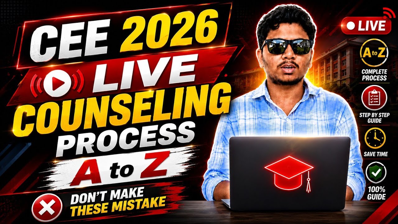 CEE 2026 Live Counseling Process A to Z | Registration to Seat Allotment | step-by-step #cee2026 