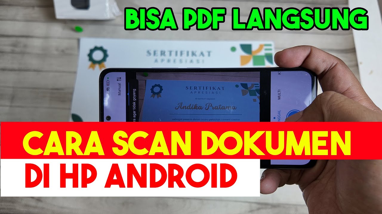 cara scan dokumen pakai hp android