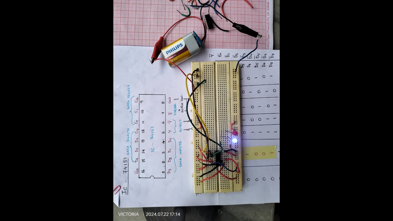 DIGITAL ELECTRONICS | LEC 5 PART-I:  MULTIPLEXER (MUX) USING IC 74151 AND BOOLEAN FUNCTION USING MUX