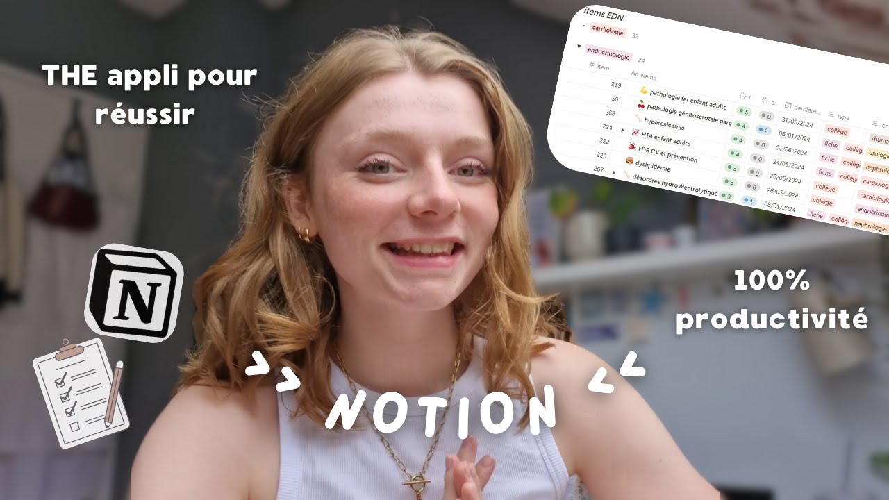 NOTION TOUR + TUTO = comment j'organise mes révisions (et ma vie)