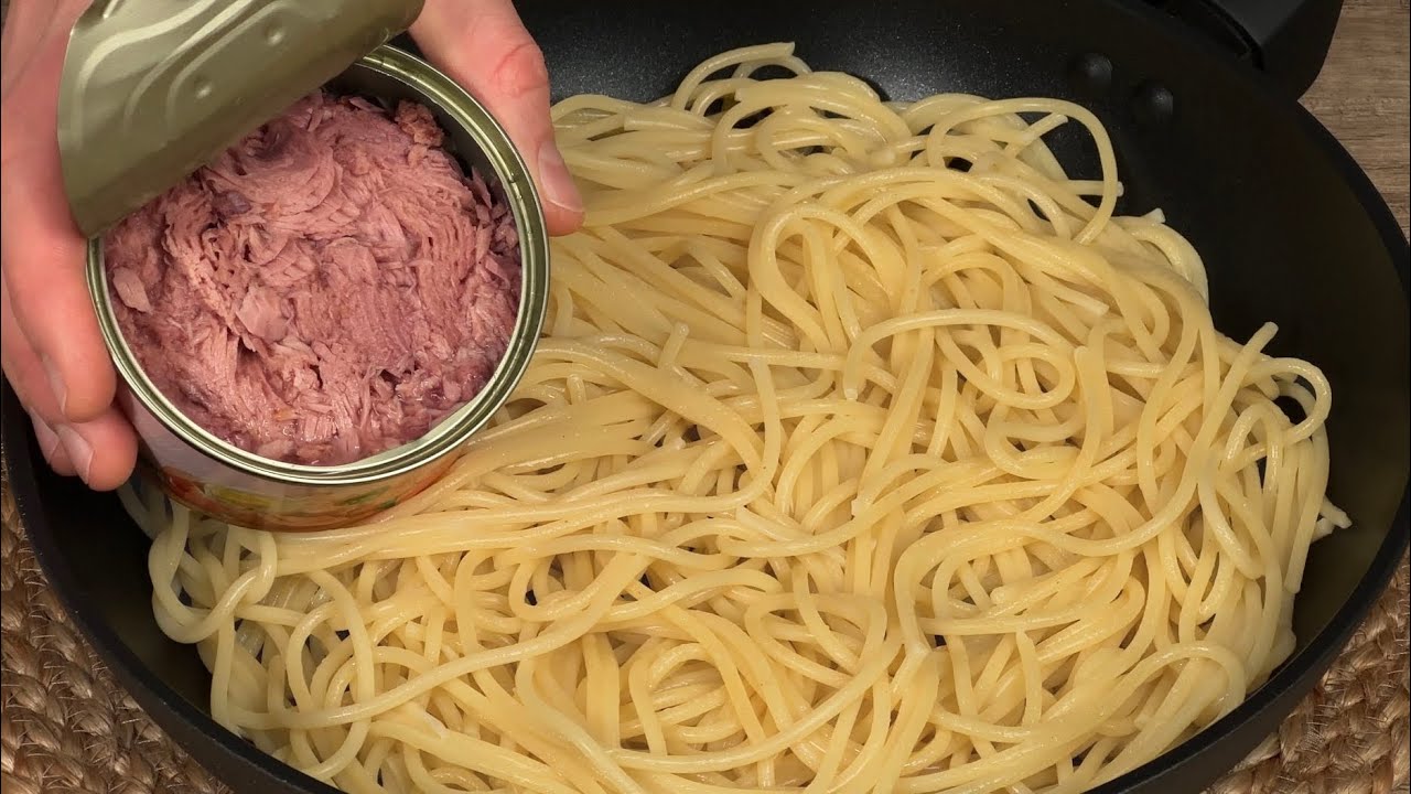 Thunfisch mit Nudeln mischen! Diesen Trick habe ich in einem schicken Restaurant gelernt!