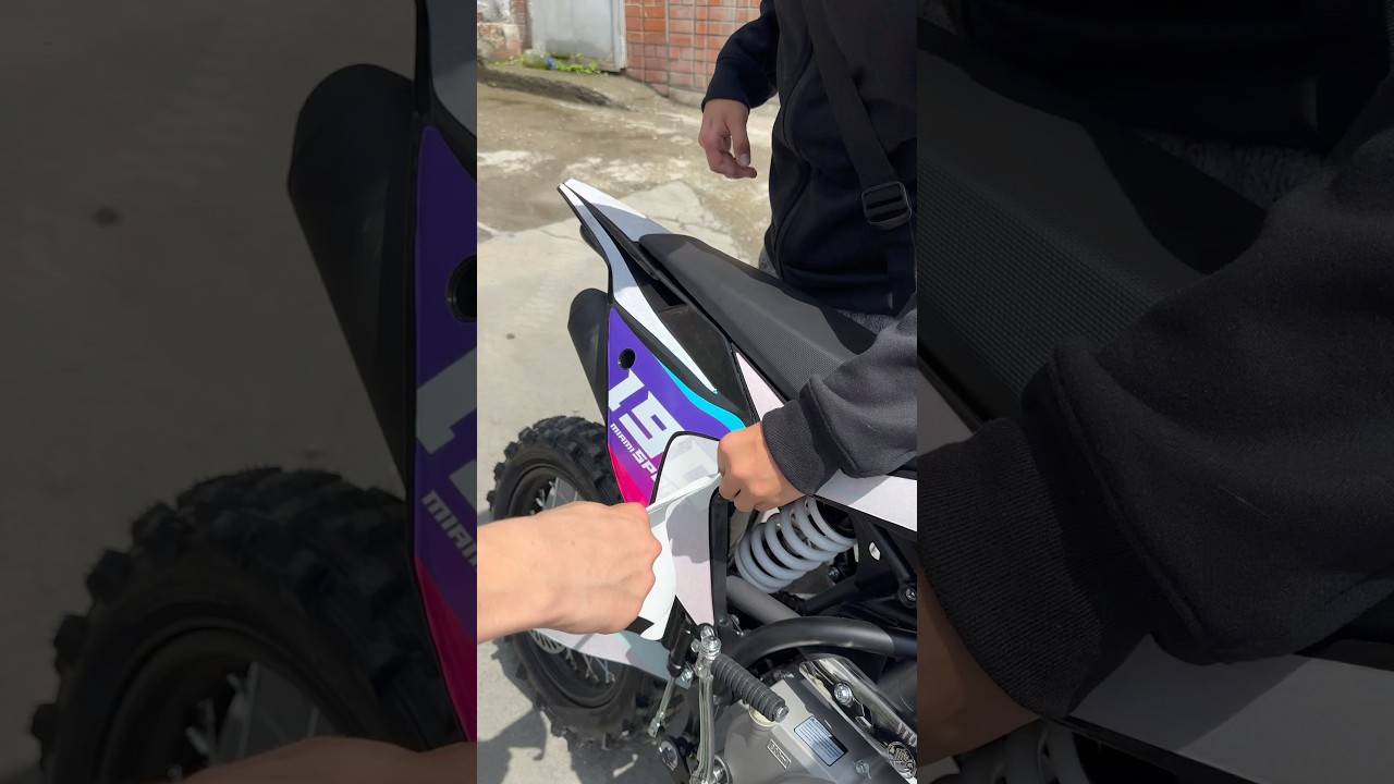 СНИМАЕМ ПЛЁНКУ С НОВИНКИ 2025 SHARMAX 190 MAIMI #motosnab #motovlog #pitbike #питбайк #offroad #moto