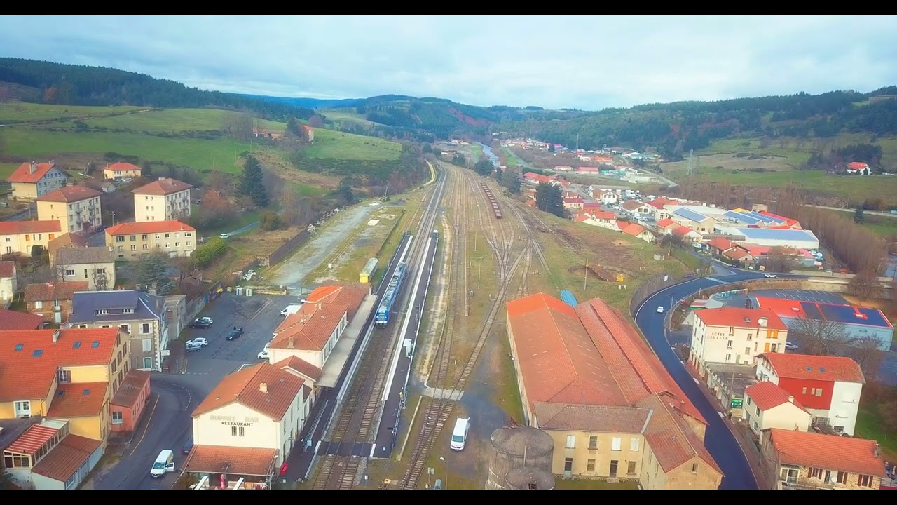 LIGNE DES CÉVENNES : LE 1ER TRAIN VENANT DE CLERMONT-FERRAND DEPUIS 24 JOURS EST ARRIVÉ À LANGOGNE