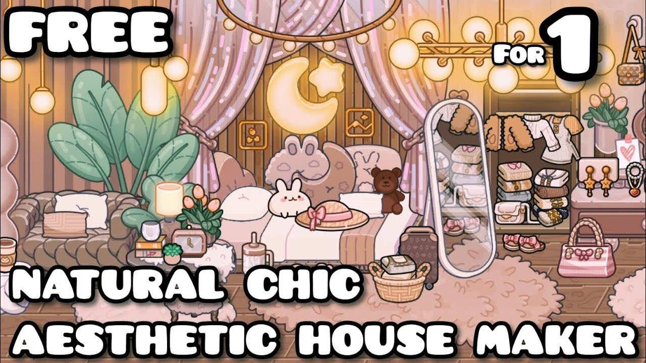 🤎🤍AVATAR WORLD FREE 🌿NATURAL CHIC AESTHETIC HOUSE MAKER✨ HOUSE DESIGN IDEAS / PAZU GAME #avatarworld