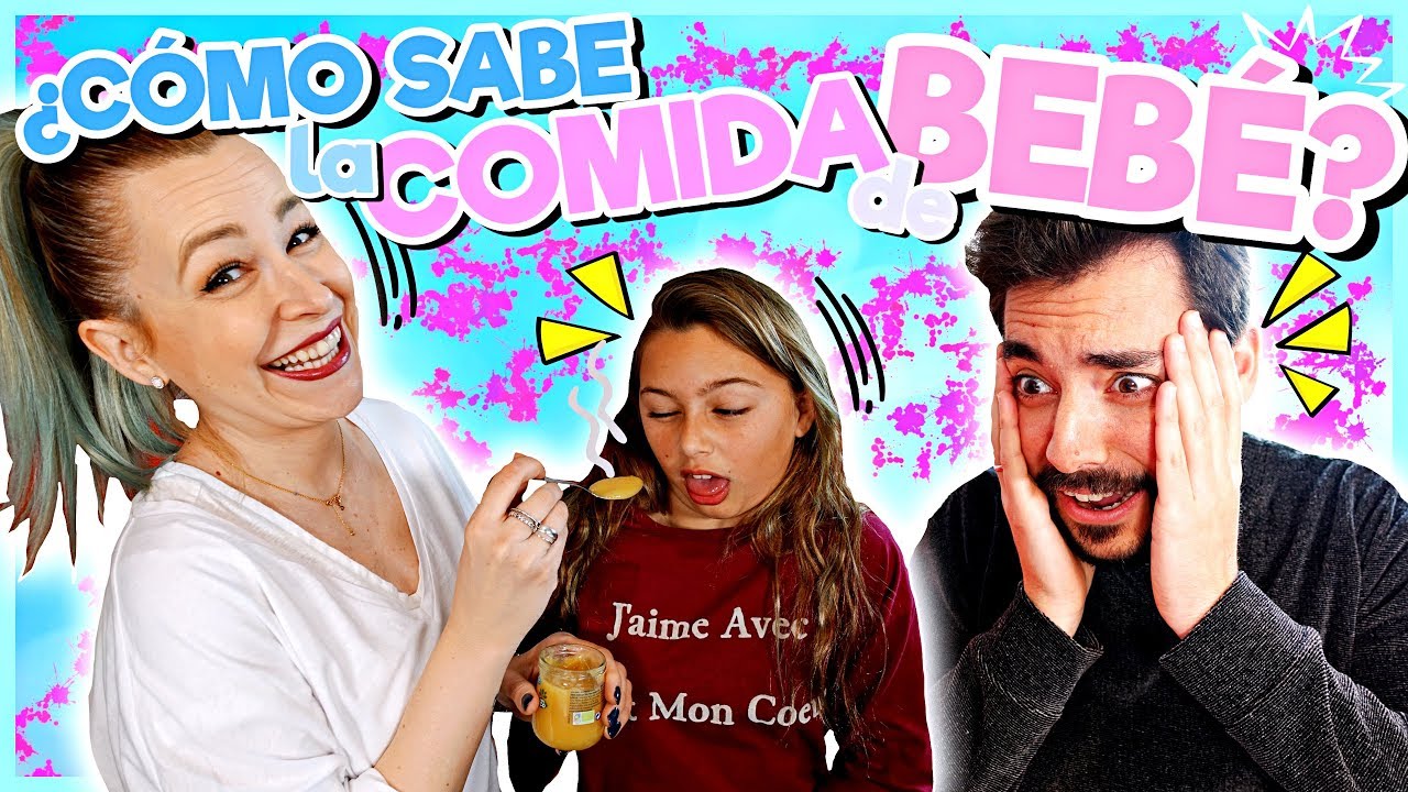 👨‍🍳 RETO Probando COMIDA de BEBÉ 👶🏻  BABY food CHALLENGE!! | Familia Carameluchi