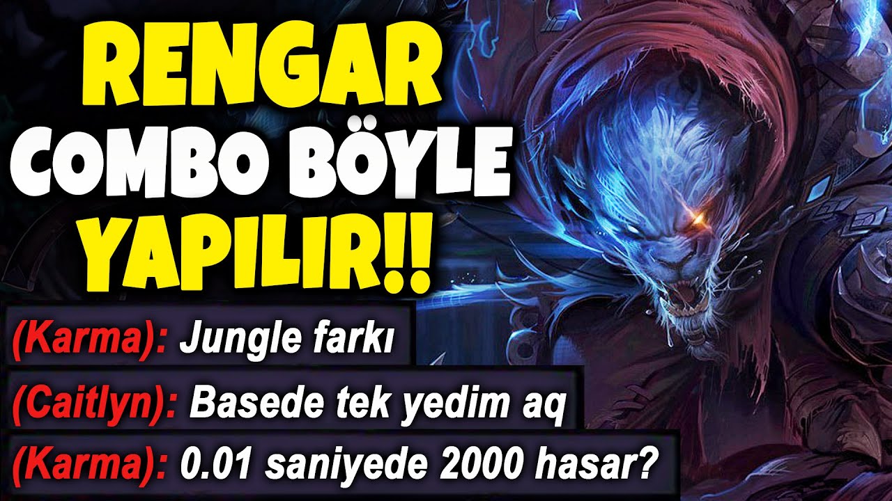 RENGAR COMBO BÖYLE YAPILIR !!! RAKİP ORMANCI NEREDE ?? | Apophis
