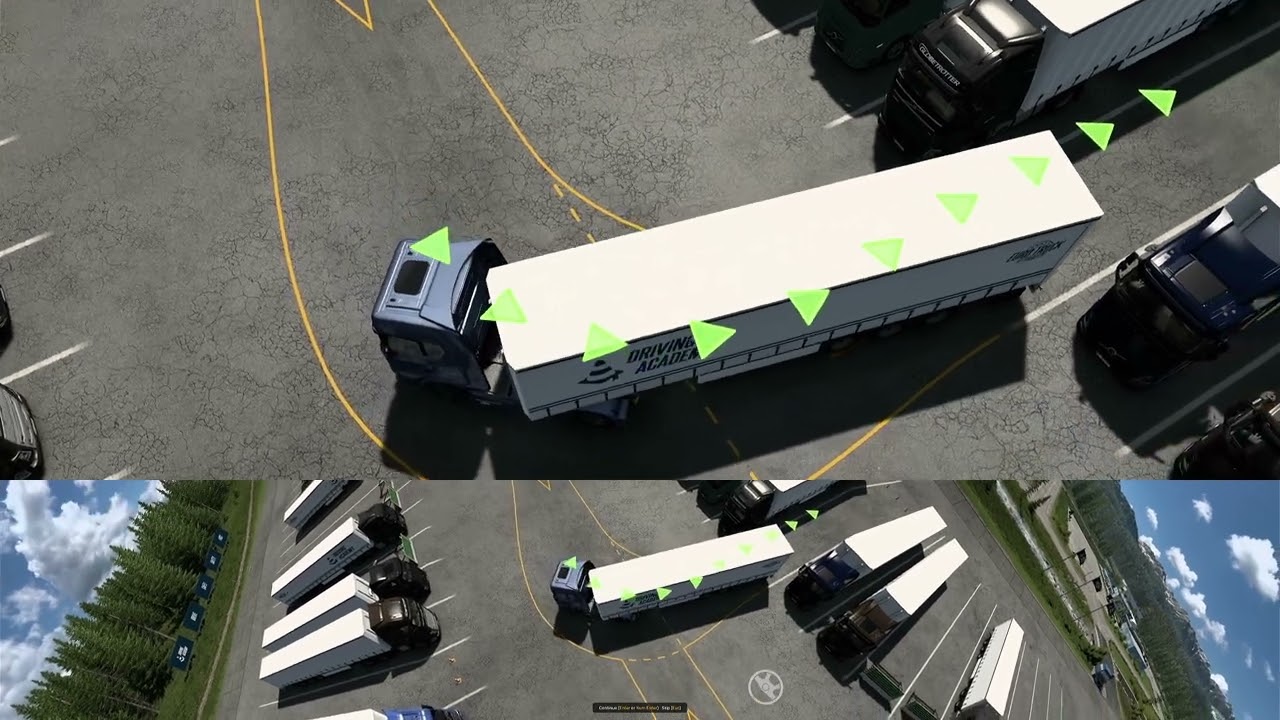ETS2 Driving Academy Advanced Training Course - Blind Side Reversing