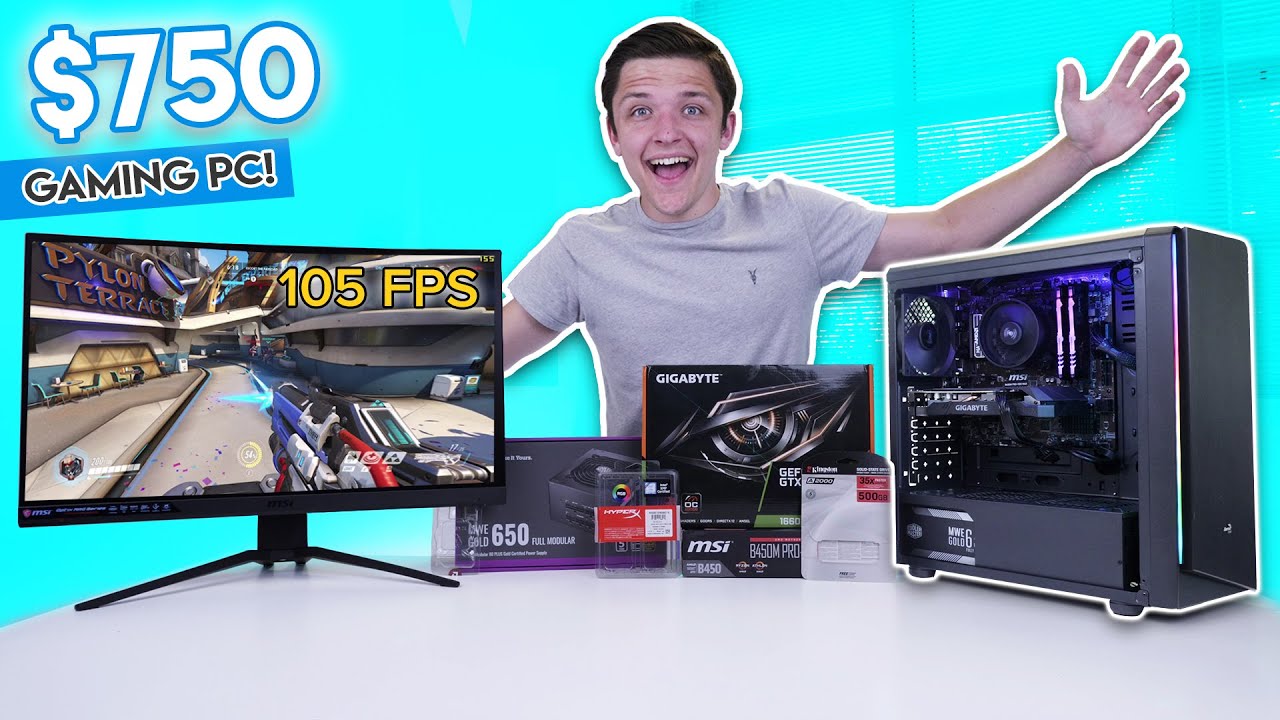 Epic $750 Gaming PC Build 2020! [Ryzen 3 3300X & GTX 1660 Super w/ Benchmarks!]