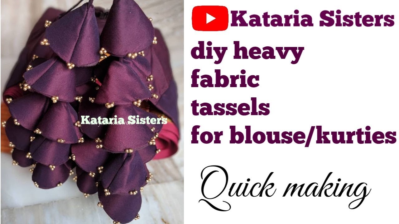 New fabric tassels design making / tassels diy