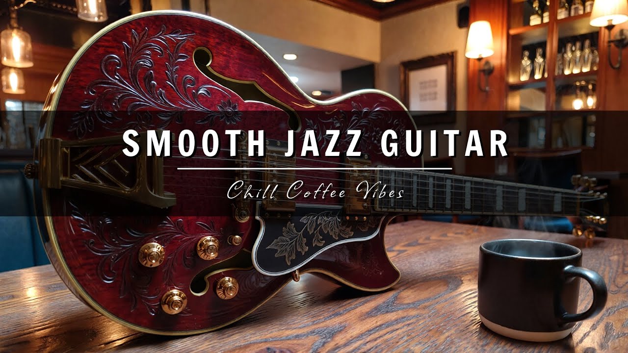 Smooth Jazz Guitar Music - Cool Cafe Vibes • Relaxing Guitar Music for Cafe, Study & Work