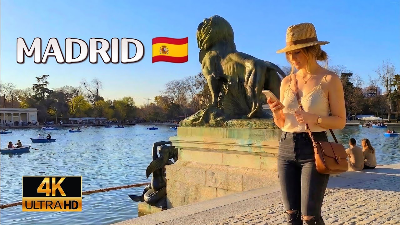 🔥TAN HERMOSO 😍 Paso a paso visita Parque de EL RETIRO, MADRID, España 🇪🇸 4K 