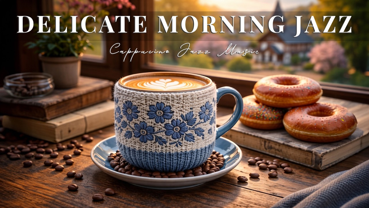 Delicate Spring Morning Jazz ☕🌿 Jazz Cafe Background & Elegant Bossa Nova Piano for Great Mood