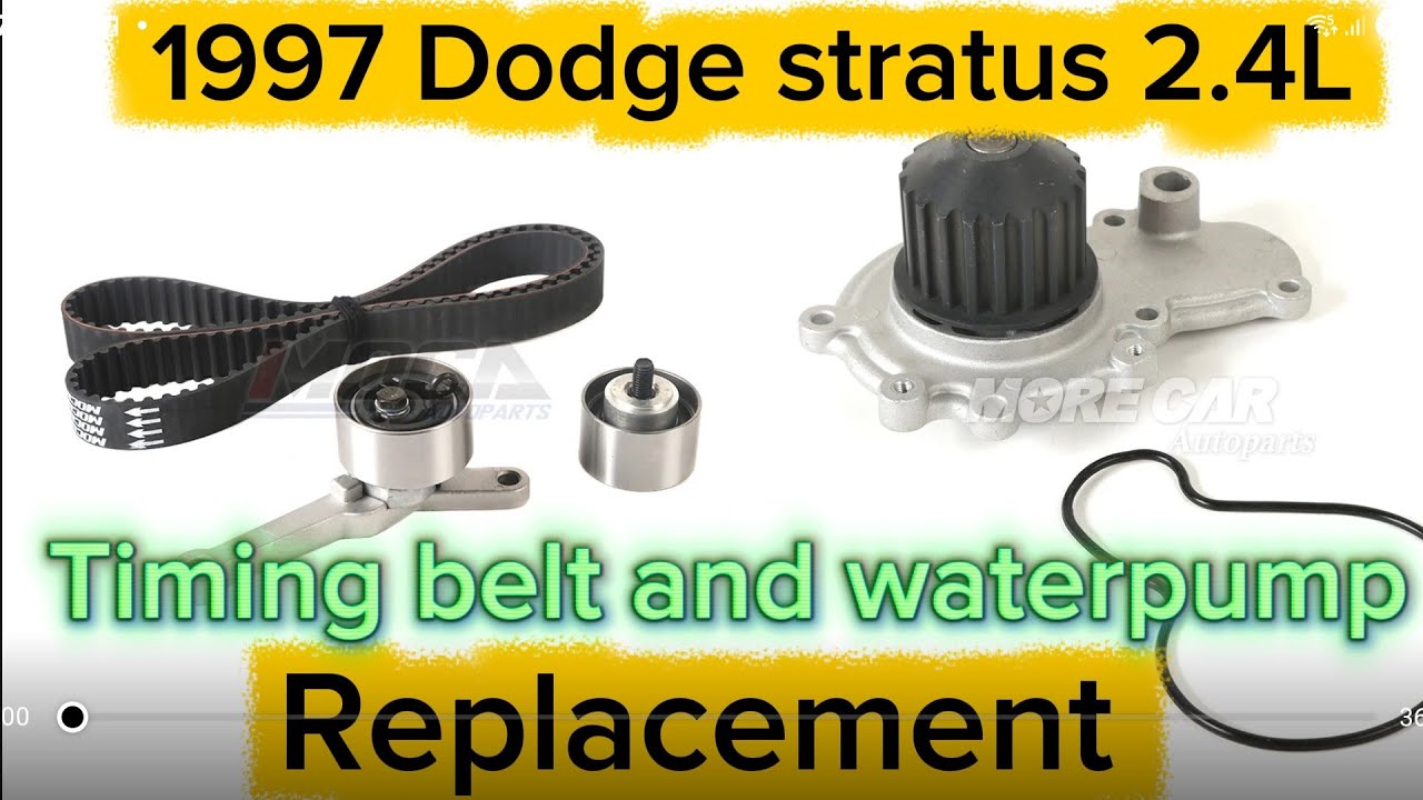 1997 Dodge stratus 2.4L water pump and timing belt REPLACEMENT 
