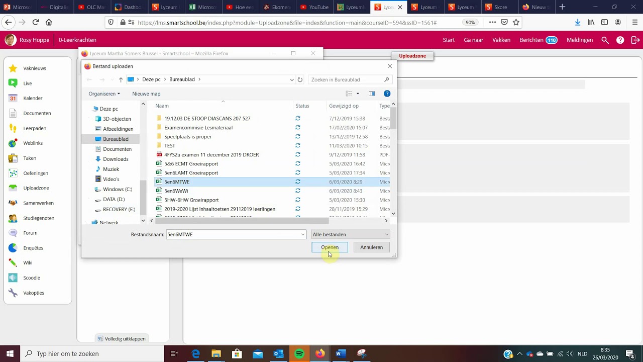 Hoe een taak uploaden in Smartschool?