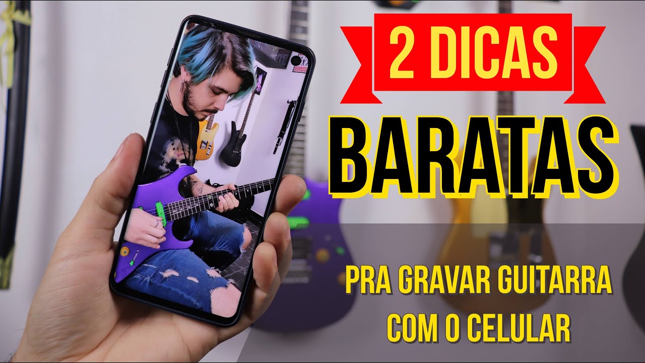Como gravar guitarra pelo CELULAR gastando muito POUCO | Estilo Shorts, Reels, Tik Tok, Kwai |