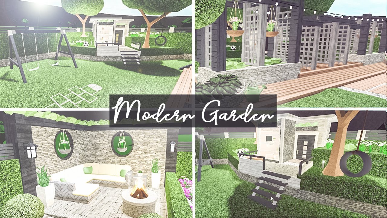 Bloxburg | Backyard Ideas Pt. 1 | Modern Garden