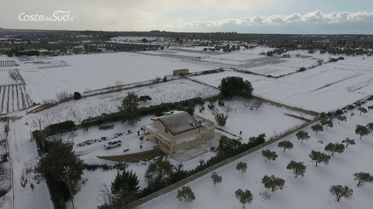Maxi Nevicata a Taurisano - Neve 2017
