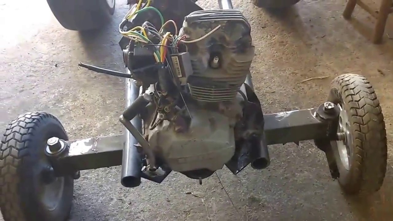 Trator caseiro com motor de moto 125cc, faça você mesmo! Parte 3
