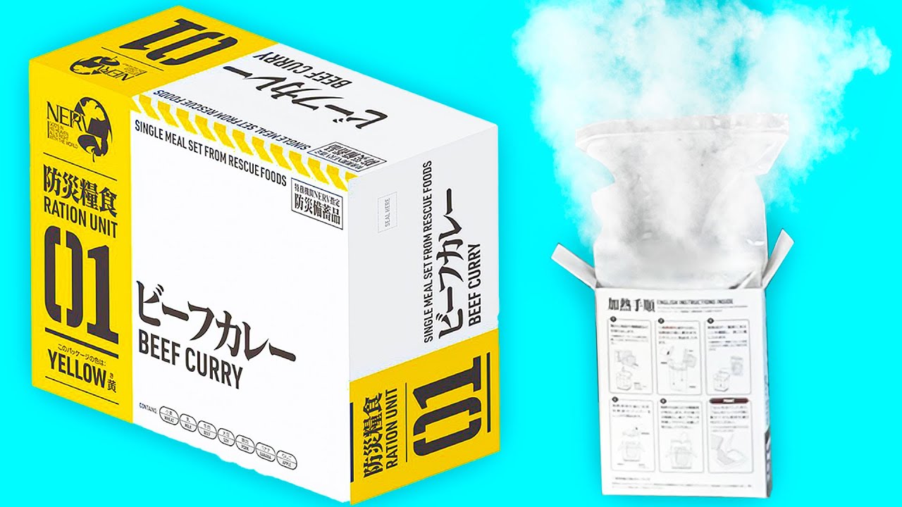 Je Teste des Rations de Survie Japonaises Auto-Chauffantes