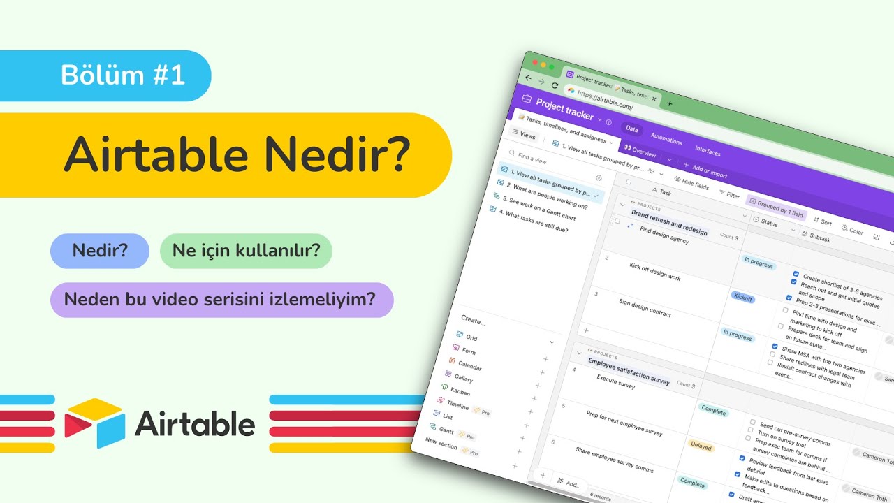 Airtable Nedir? | Neden Airtable? | #airtable