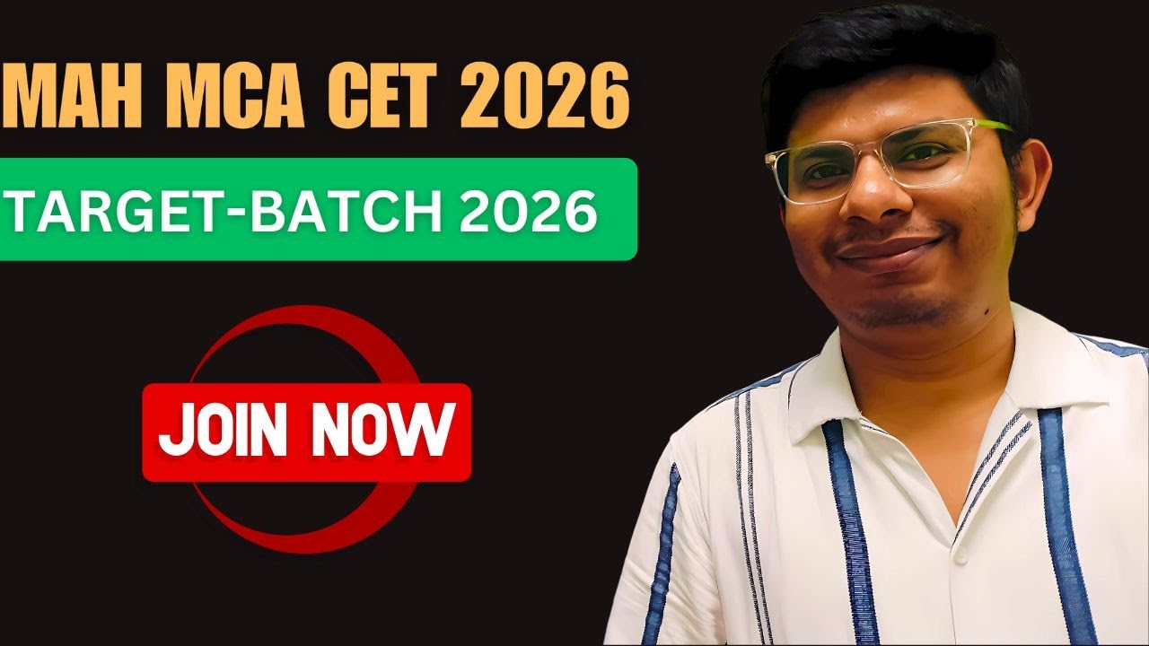 Target Batch for MAH MCA CET 2025 | Join Now for 99%ile Preparation!