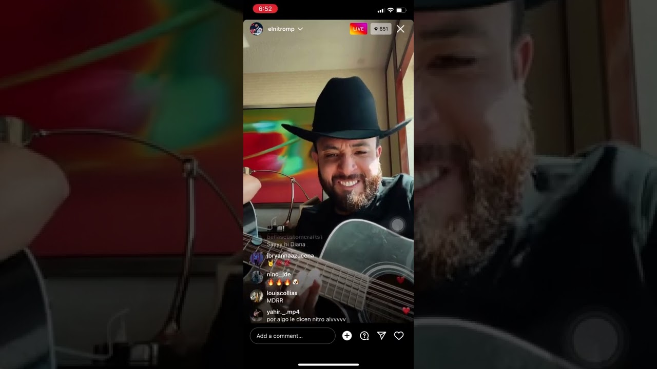 Cuatro De Oro- El Caballero (Instagram Live ) en vivo