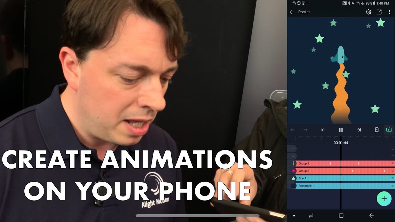 Create Motion Graphics on your smartphone : demo with Alight Motion