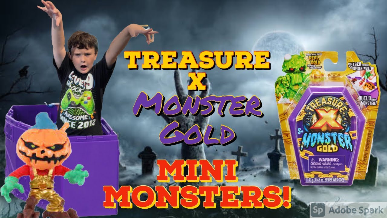 Treasure X Monster Gold Brand New Mini Monsters Toy Unboxing! Perfect Horror Toys For Monster Kids!