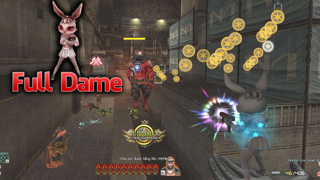 Bunny Fox Steyr TMP SMG Dame Mạnh Nhất Zombie Đột Kích