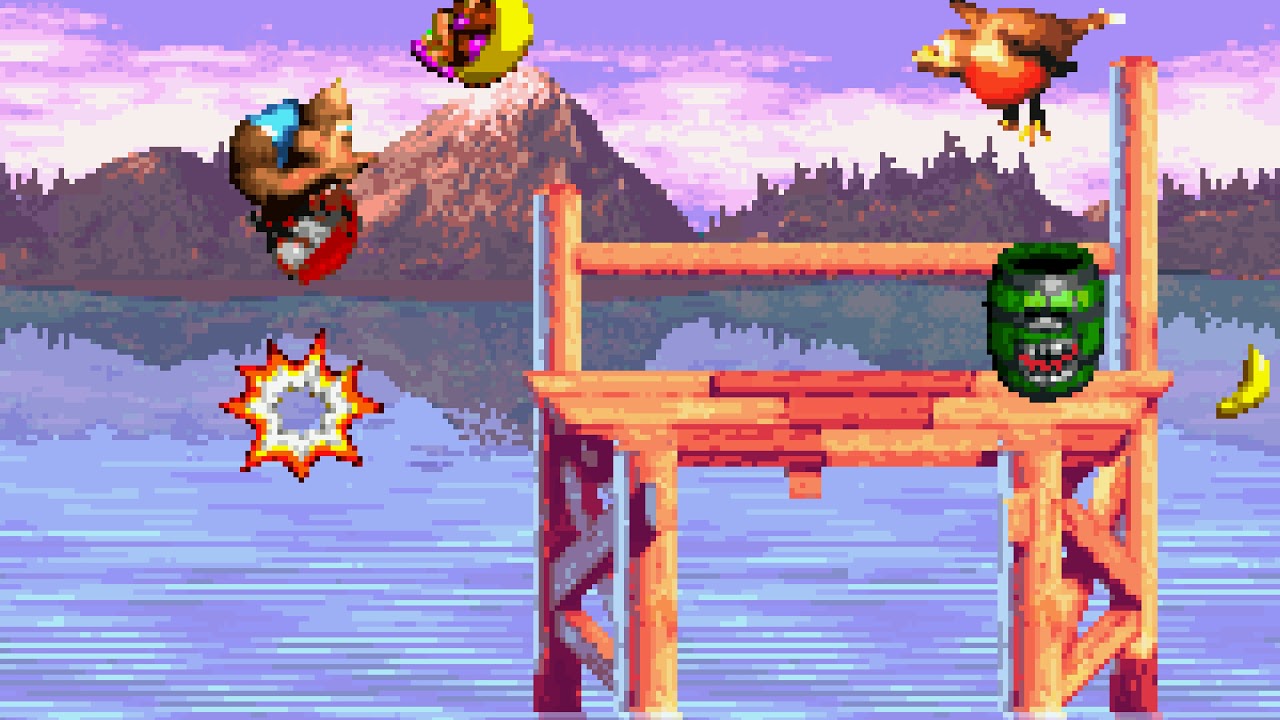 Donkey Kong Country 3 (GBA) - Lake Orangatanga - Tidal Trouble