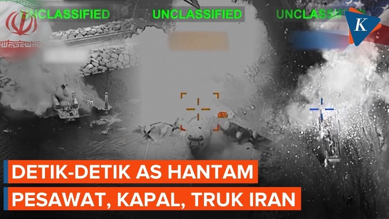 Detik-detik AS Bombardir Pesawat, Kapal dan Truk Militer Iran di Perang Hari ke-12