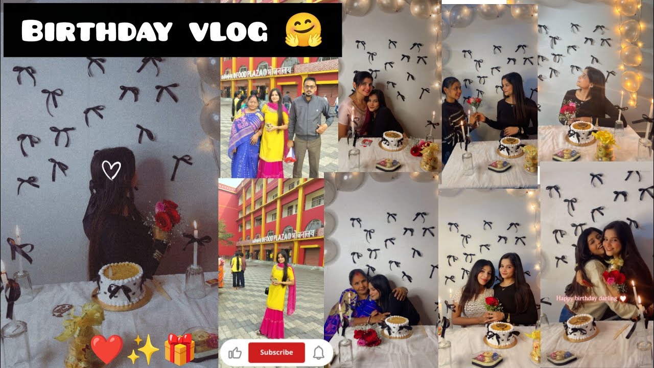 My birthday vlog 🤗❤️🎁!! surprise,food ,dance 😊!!
