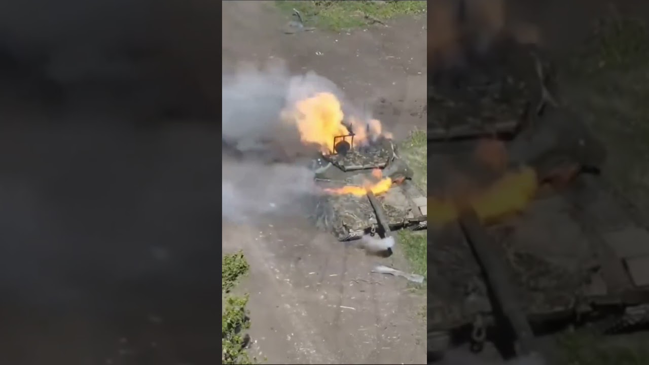 This is how the FPV drone performs in killing the T-90 tank