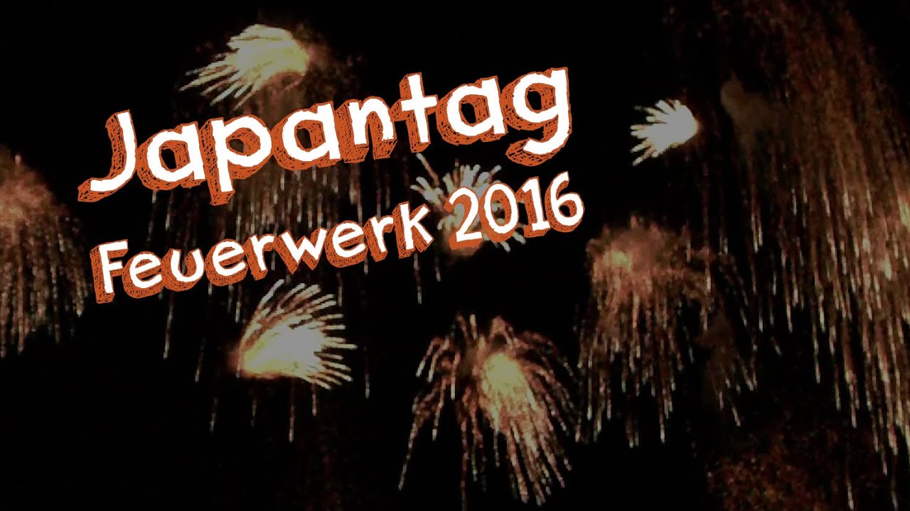 Japantag in Düsseldorf NRW 2016 Feuerwerk