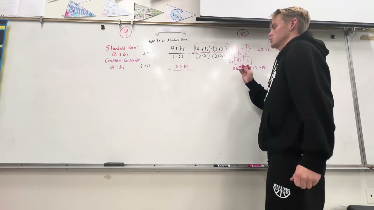 A2.1 Using the Complex Conjugate to convert complex numbers as fractions into standard form
