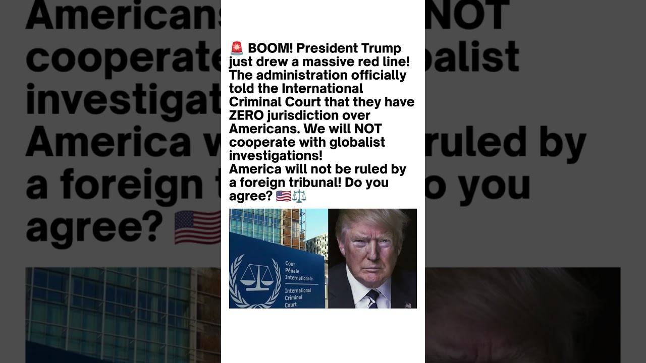 Trump & ICC Dispute Goes Viral 🇺🇸