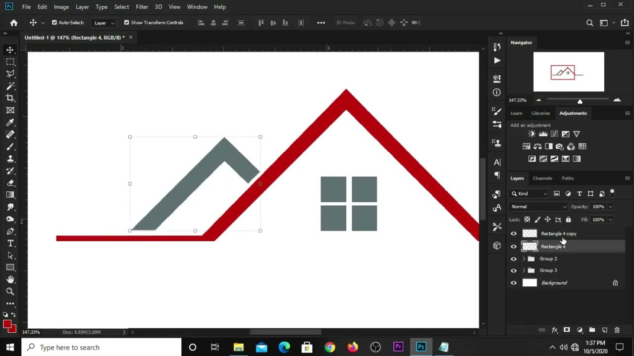 Construction Logo Design  | adobe  Photoshop Tutorials | adobe tutorials