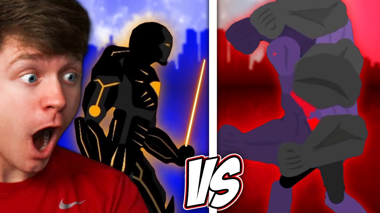 Reacting to CRAZIEST Stickman BATTLE on YOUTUBE!