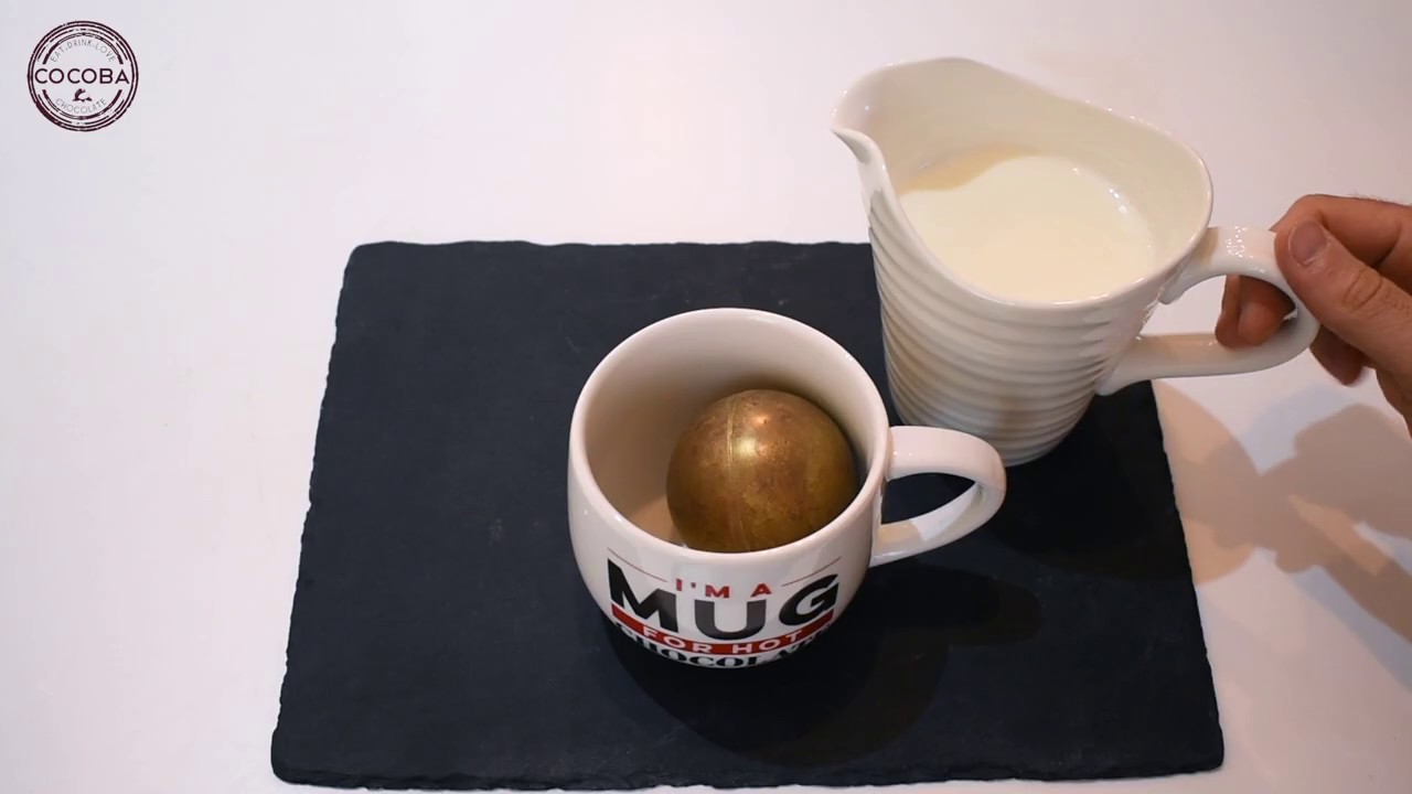 Cocoba Golden Hot Chocolate Bombe Crackers