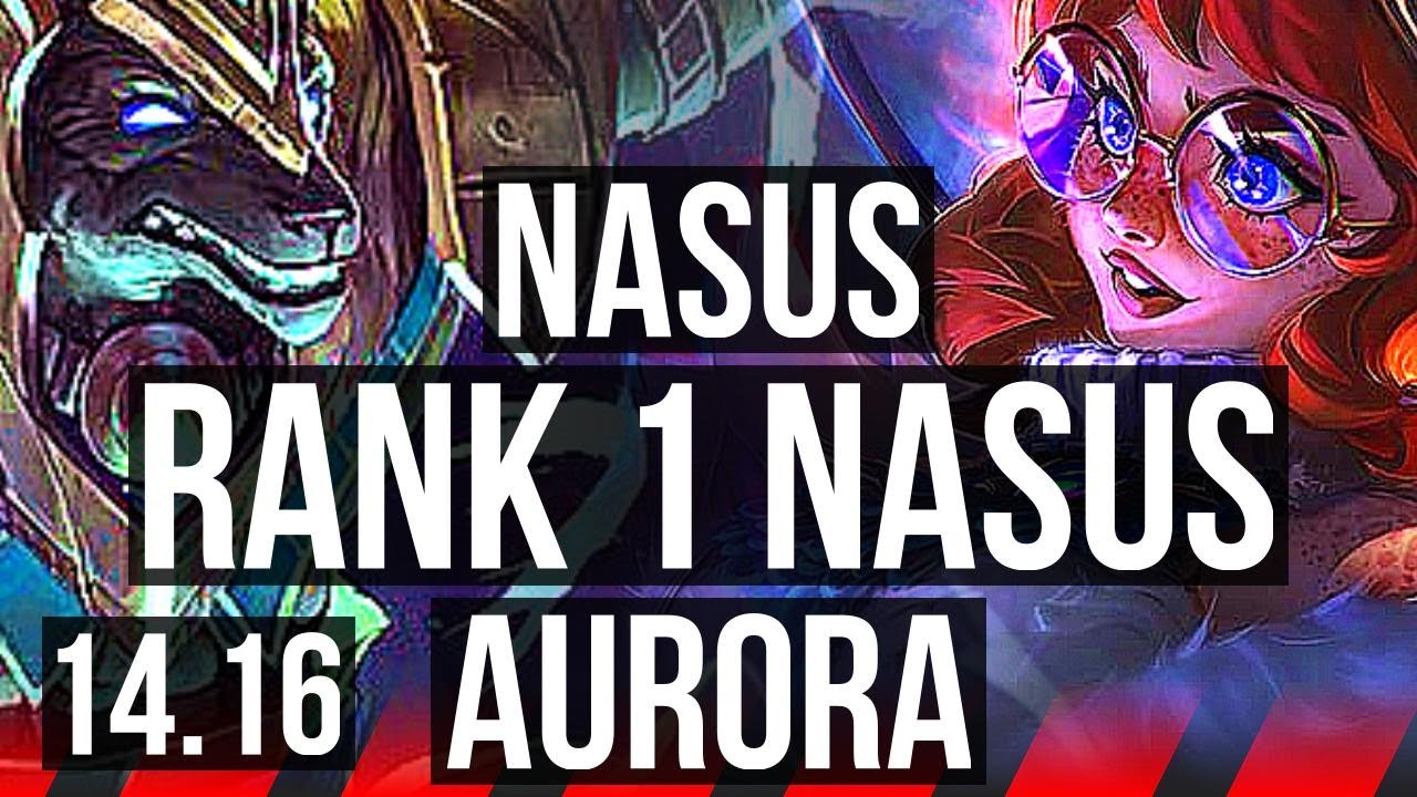 NASUS vs AURORA (TOP) | Rank 1 Nasus | EUW Challenger | 14.16