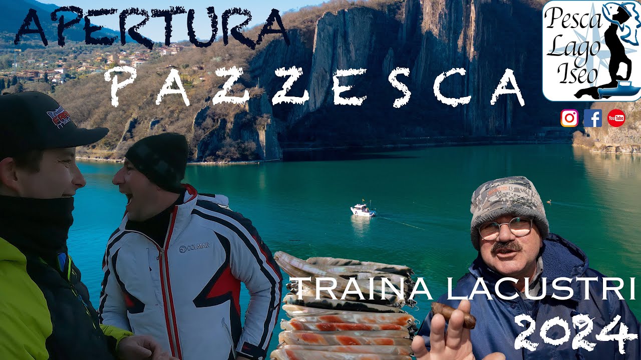 PAZZESCA APERTURA Traina Trota Lacustre 2024 Lago di Iseo [4K]