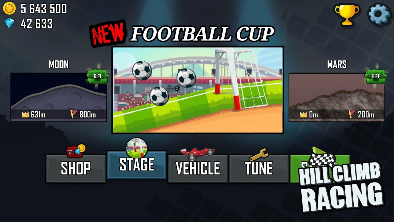 New Map - Football Goal Cup | Hill Climb Racing