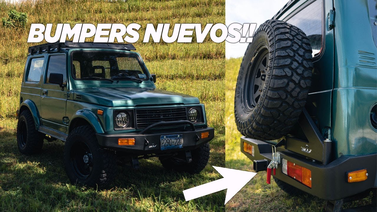 Bumer delantero, trasero y parrilla para el Suzuki Samurai 1987 ¡QUEDO HERMOSO!