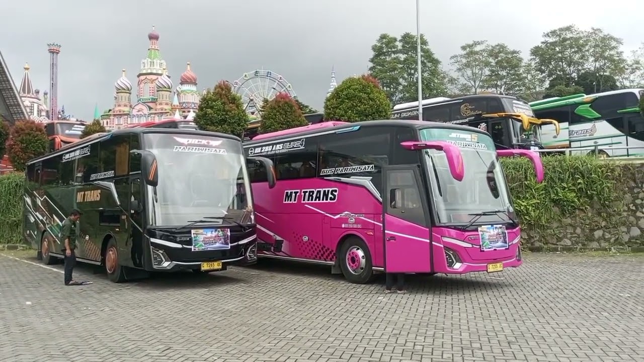 Hunting bus Terminal wisata Gedong Songo situasi