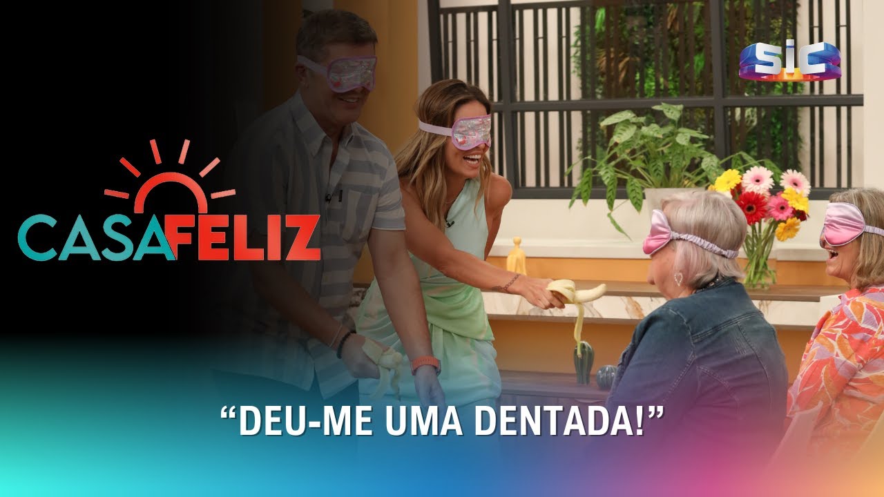 Desafio para Diana Chaves e João Baião termina à gargalhada | Casa Feliz