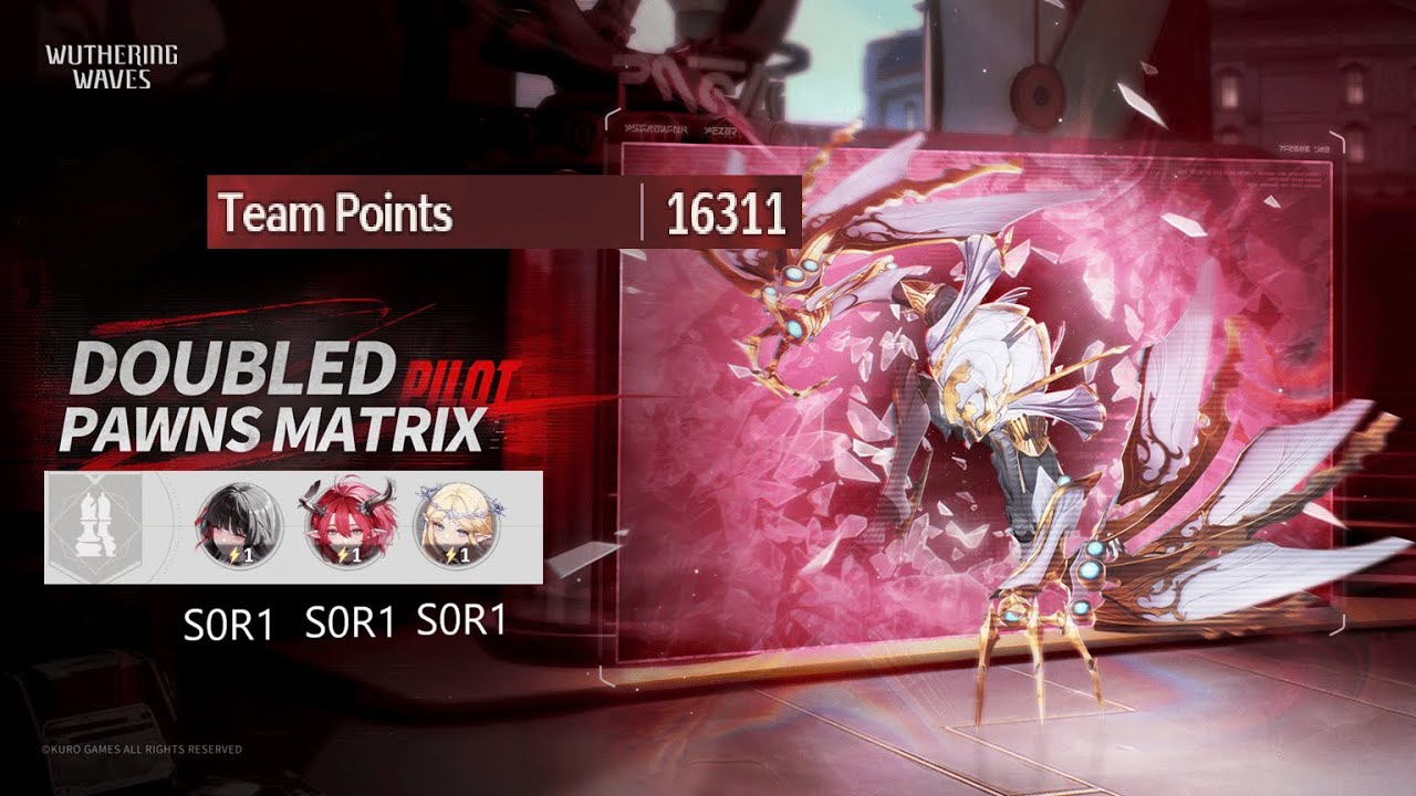 S0R1 Cartethyia 16311 points | Doubled Pawns Matrix Season 1 | Wuthering Waves 3.0 Showcase