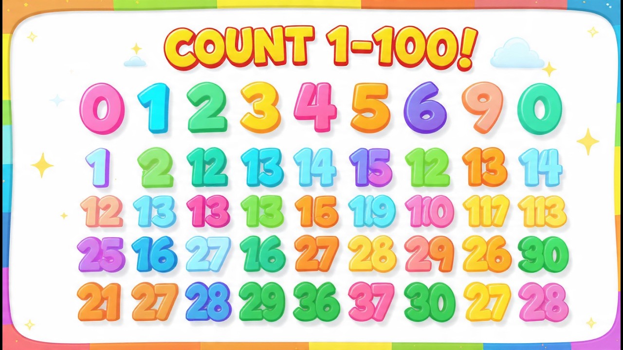 Count 1–100 for Kids 🚀 Fun & Fast Number Song — Learn to Count!