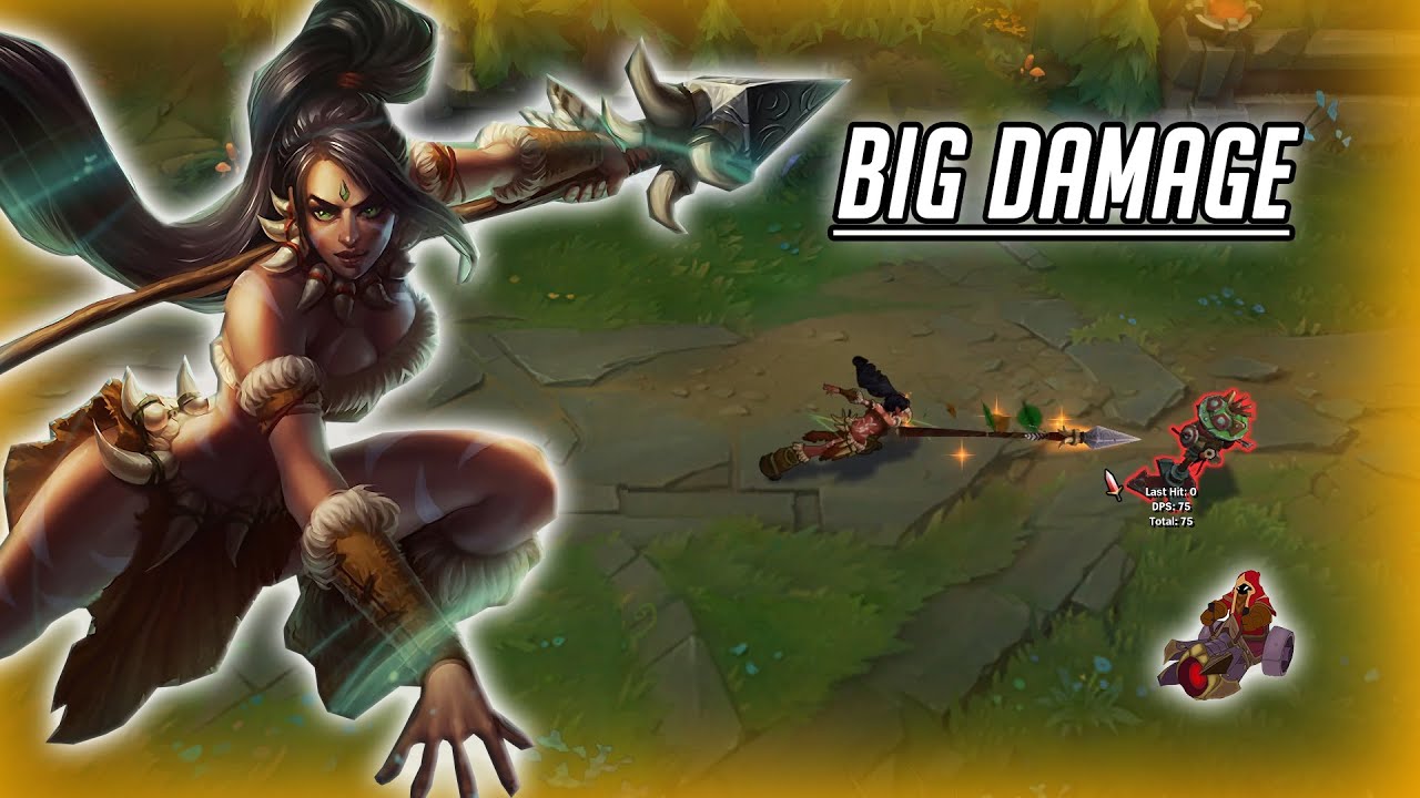 BIG DAMAGE ON NIDALEE Q! - Daily LoL Tips #Shorts