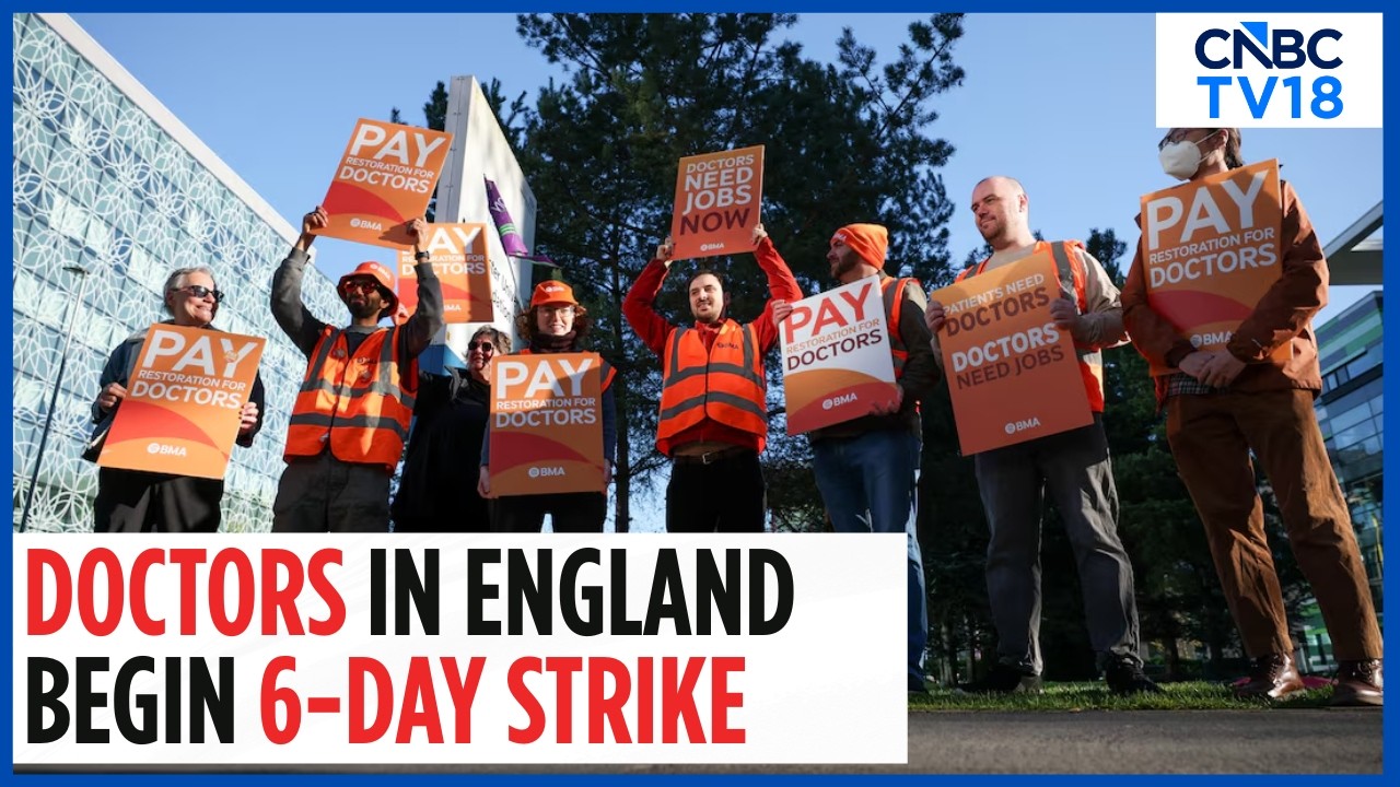 England&rsquo;s Resident Doctors Begin 6-Day Strike After Rejecting Pay Deal | N18G